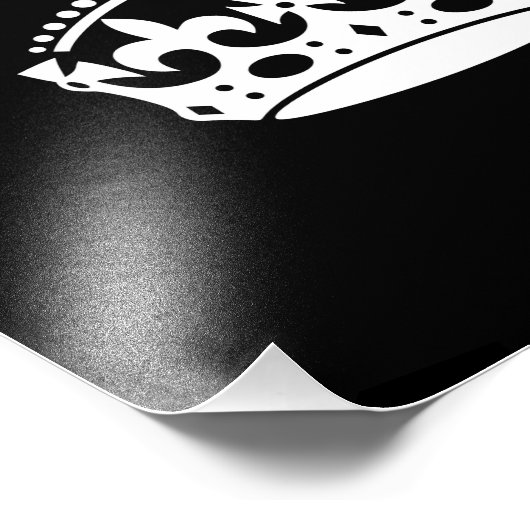 BEWAAR HET KROEIENPictogram OP Zwart KEEP dit Foto Afdruk (Hoek)