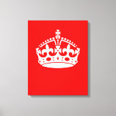 BEWAAR HET KROEPJE OP Rood dit aanpast Canvas Afdruk (Voorkant)