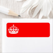 BEWAAR HET KROEPJE OP Rood dit aanpast Etiket (Insitu)