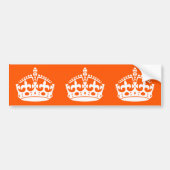 BEWAAR HET KROKEN OP Sinaasappel BEKIJKEN past het Bumpersticker (Voorkant)