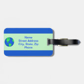 Bewaar het milieu op milieuvriendelijke wijze bagagelabel (Achterkant horizontaal)