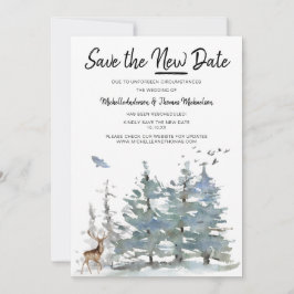 Bewaar het Nieuwe Datum Boslandschap Save The Date