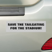 Bewaar het Tailgaten voor het Stadion Bumpersticker (Op auto)