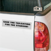 Bewaar het Tailgaten voor het Stadion Bumpersticker (Op Truck)