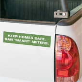 Bewaar huizen veilig, Verbod "slimme" meters Bumpe Bumpersticker (Op Truck)