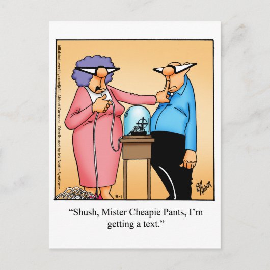 Bewaar in aanraking Humor Briefkaart "Spectickles" (Voorkant)