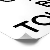 BEWAAR KALK EN BLIJF TOLERANT POSTER (Hoek)