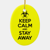 BEWAAR KALK EN BLIJF WEG KERAMISCH ORNAMENT (Voorkant)