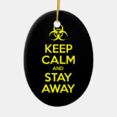 BEWAAR KALK EN BLIJF WEG KERAMISCH ORNAMENT (Voorkant)