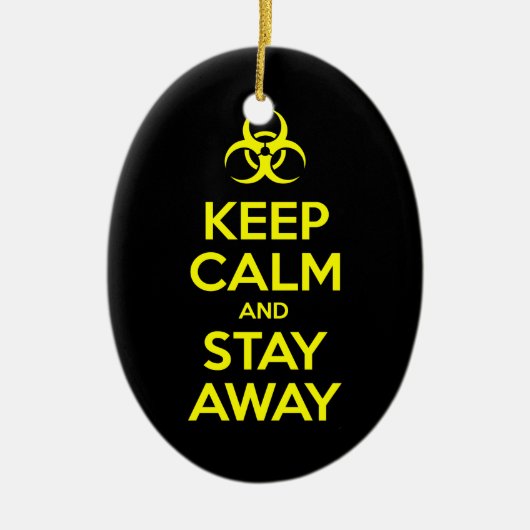 BEWAAR KALK EN BLIJF WEG KERAMISCH ORNAMENT (Voorkant)