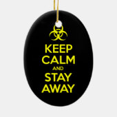 BEWAAR KALK EN BLIJF WEG KERAMISCH ORNAMENT (Achterkant)