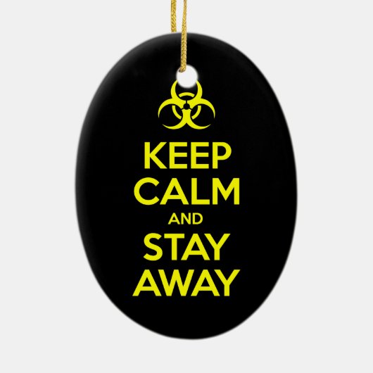 BEWAAR KALK EN BLIJF WEG KERAMISCH ORNAMENT (Achterkant)