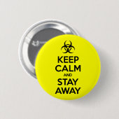 BEWAAR KALK EN BLIJF WEG RONDE BUTTON 5,7 CM (Voorkant /achterkant)