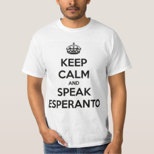 BEWAAR KALK EN SPREK ESPERANTO T-SHIRT