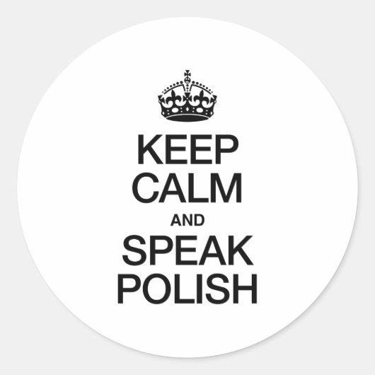 BEWAAR KALK EN SPREK POLISS RONDE STICKER (Voorkant)