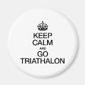 BEWAAR KALM EN GA TRIATHALON MAGNEET (Voorkant)