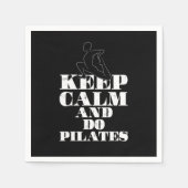 Bewaar kalm Pilates Relaxy Musea Exercise Gift Servet (Voorkant)