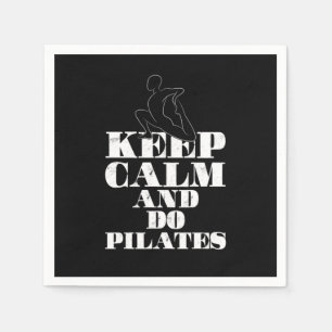 Bewaar kalm Pilates Relaxy Musea Exercise Gift Servet