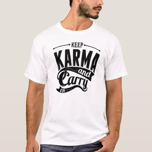 Bewaar Karma en Carry door T-shirt (Voorkant)
