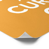 Bewaar Karma en curry in druk Poster (Hoek)