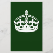 BEWAAR KROOM OP Groen BEWAREN pas dit aan Briefpapier (Voorkant)