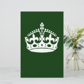 BEWAAR KROOM OP Groen BEWAREN pas dit aan Briefpapier (Staand voorkant)