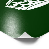 BEWAAR KROOM OP Groen BEWAREN pas dit aan Foto Afdruk (Hoek)