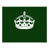 BEWAAR KROOM OP Groen BEWAREN pas dit aan Foto Afdruk (Voorkant)