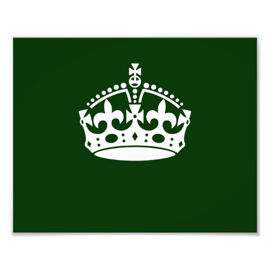 BEWAAR KROOM OP Groen BEWAREN pas dit aan Foto Afdruk (Voorkant)