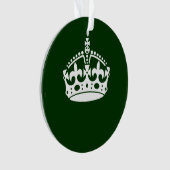 BEWAAR KROOM OP Groen BEWAREN pas dit aan Ornament (voorkant)