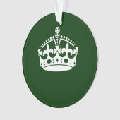 BEWAAR KROOM OP Groen BEWAREN pas dit aan Ornament (voorkant)