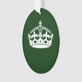 BEWAAR KROOM OP Groen BEWAREN pas dit aan Ornament (voorkant)