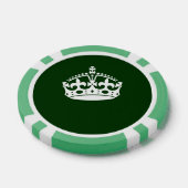 BEWAAR KROOM OP Groen BEWAREN pas dit aan Poker Chips (Enkel)