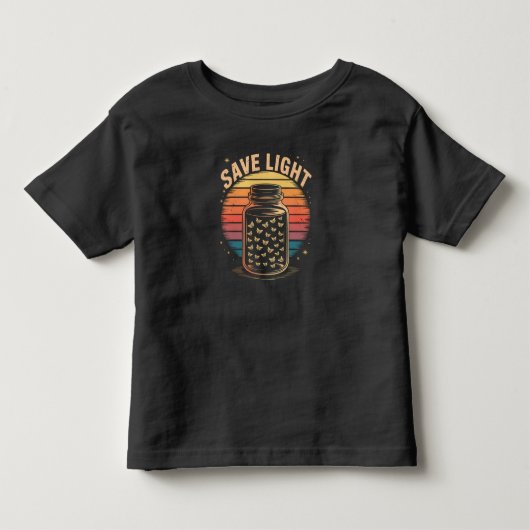 Bewaar Light Firefly Jar Retro Magic Summer Vibes Kinder Shirts (Voorkant)