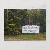 bewaar maine groen briefkaart (Voorkant)