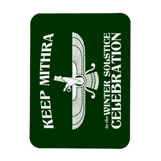 Bewaar Mithra in de winterpleisterfeestdag Magneet (Verticaal)