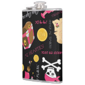 Bewaar of creëer je eigen kolf, 6 oz. Heupfles (Links)