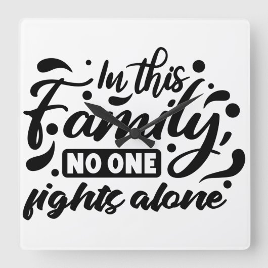 Bewaar of Creëer uw eigen :-) Vierkante Klok (Voorkant)