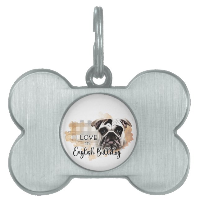 Bewaar of maak je eigen huisdieren naamplaatje (voorkant)