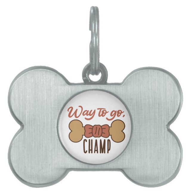 Bewaar of maak je eigen huisdieren naamplaatje (voorkant)