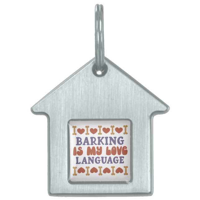 Bewaar of maak je eigen huisdieren naamplaatje (Voorkant)