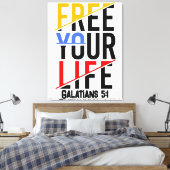 Bewaar of ontwerp je eigen — Canvas (gloss) Afdruk (Insitu (Slaapkamer))