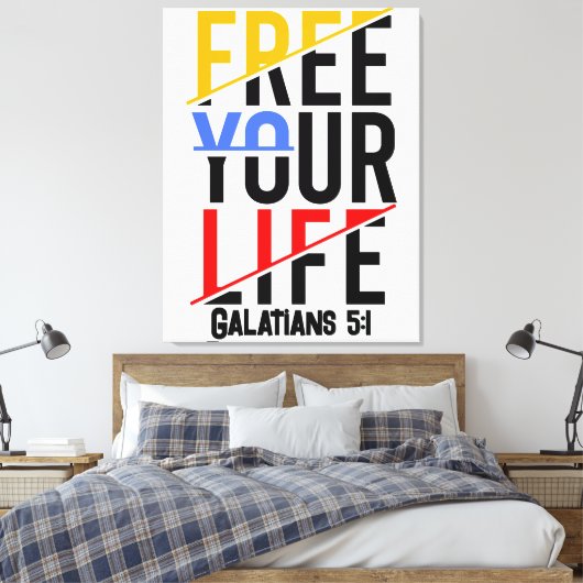 Bewaar of ontwerp je eigen — Canvas (gloss) Afdruk (Insitu (Slaapkamer))