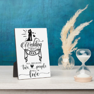 Bewaar of ontwerp je eigen — Easel Plaque Fotoplaat