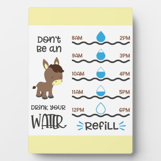 Bewaar of ontwerp je eigen — Easel Plaque Fotoplaat (voorkant)