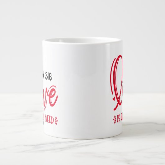 Bewaar of ontwerp je eigen — Jumbo-Mok Grote Koffiekop (Voorkant)