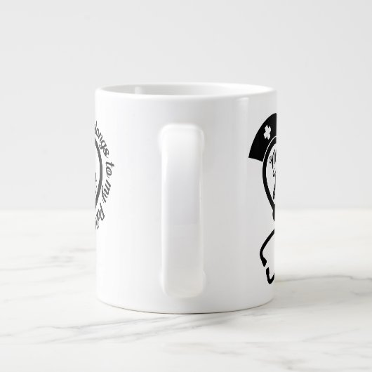 Bewaar of ontwerp je eigen — Jumbo-Mok Grote Koffiekop (Achterkant)