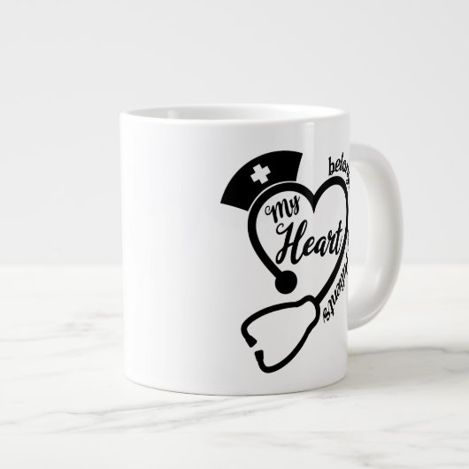 Bewaar of ontwerp je eigen — Jumbo-Mok Grote Koffiekop (Voorkant rechts)