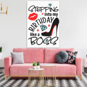 Bewaar of ontwerp uw eigen Canvas (glanzend) Afdruk (Insitu (Woonkamer))