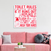 Bewaar of ontwerp uw eigen Canvas (glanzend) Afdruk (Insitu (Woonkamer))